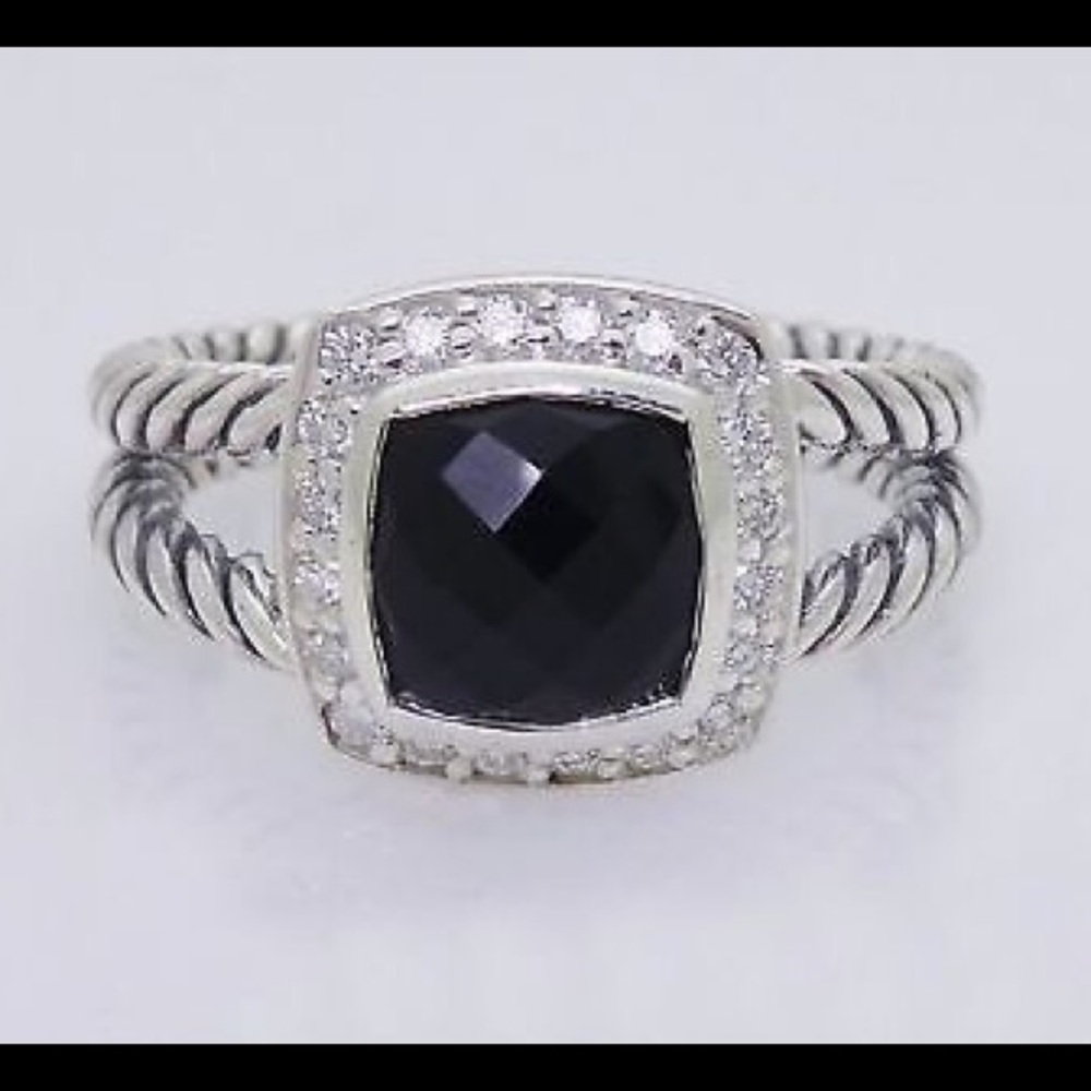 David Yurman Black Onyx Petite Albion Ring